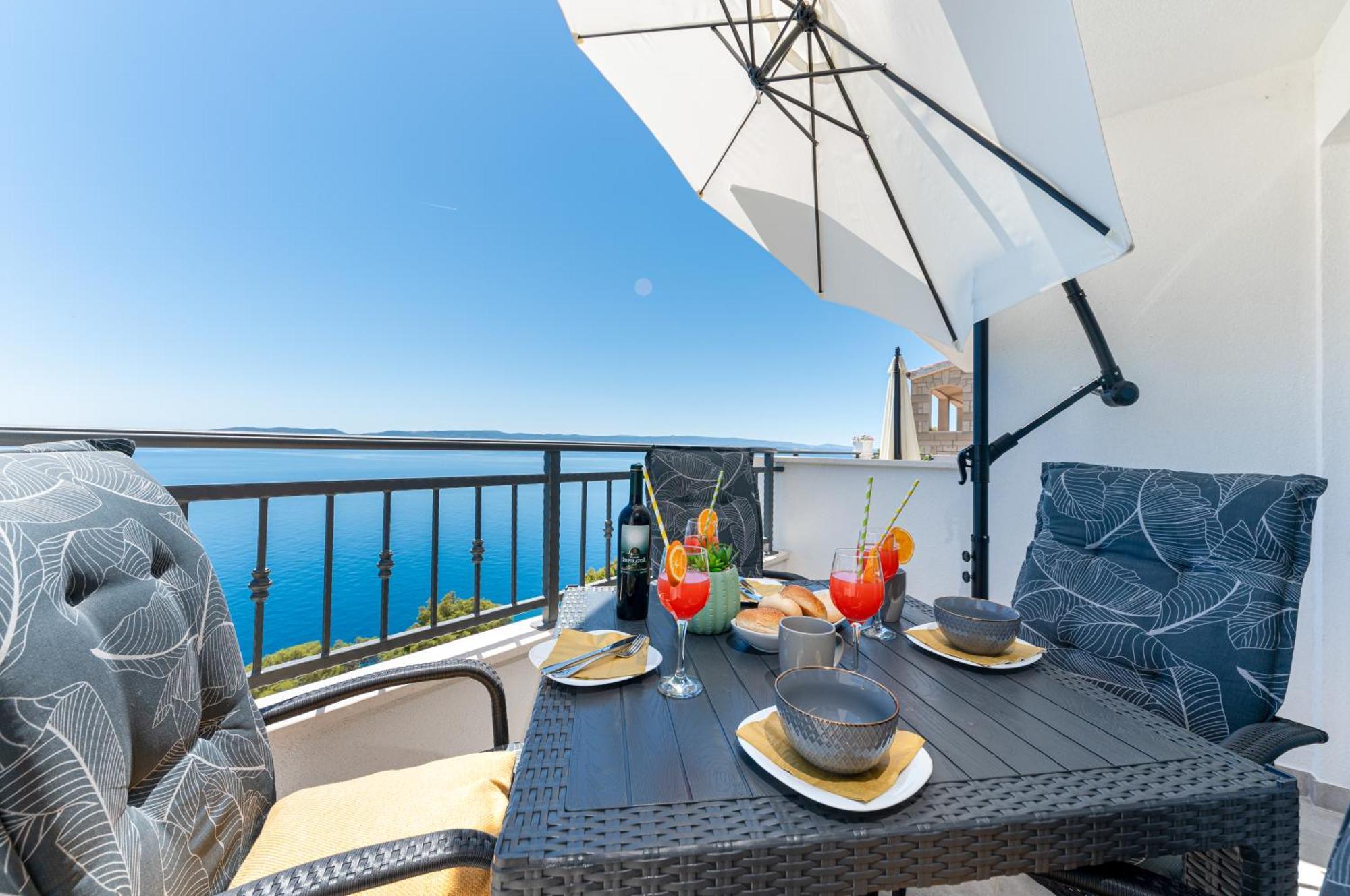 Seaview Apartments Nives Brela Cameră foto